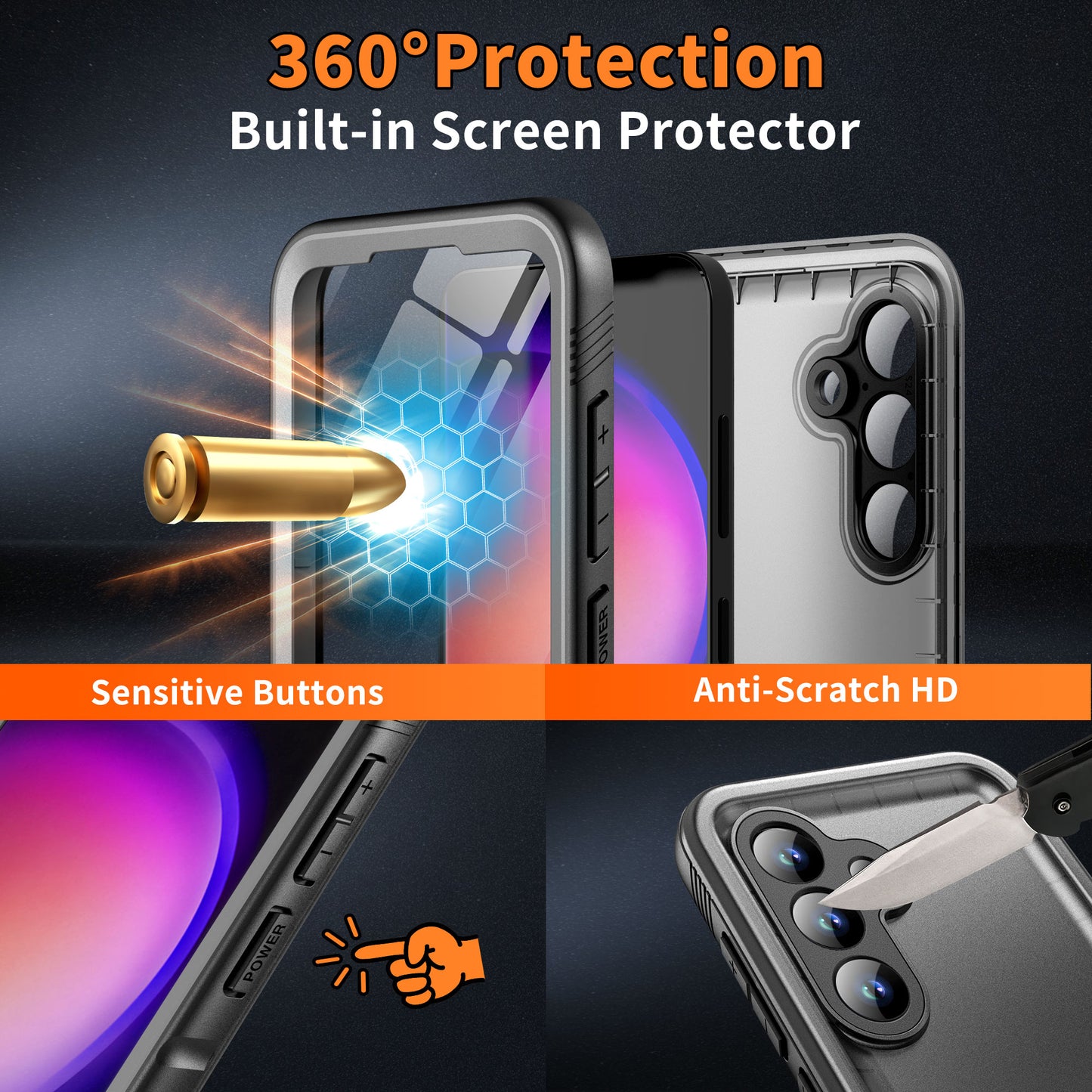 Waterproof Case for Samsung Galaxy S24