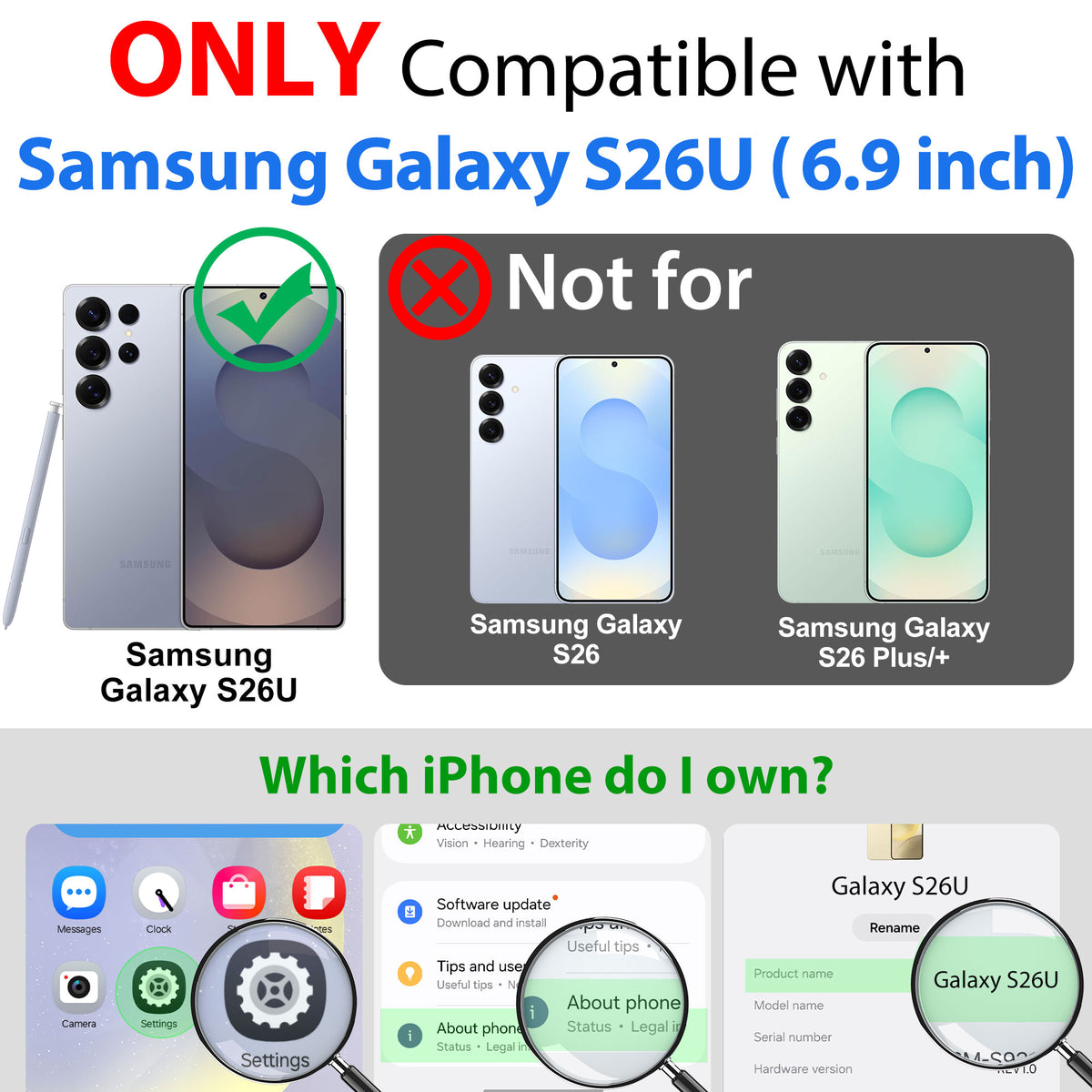 Waterproof Case for Samsung Galaxy S26 Ultra