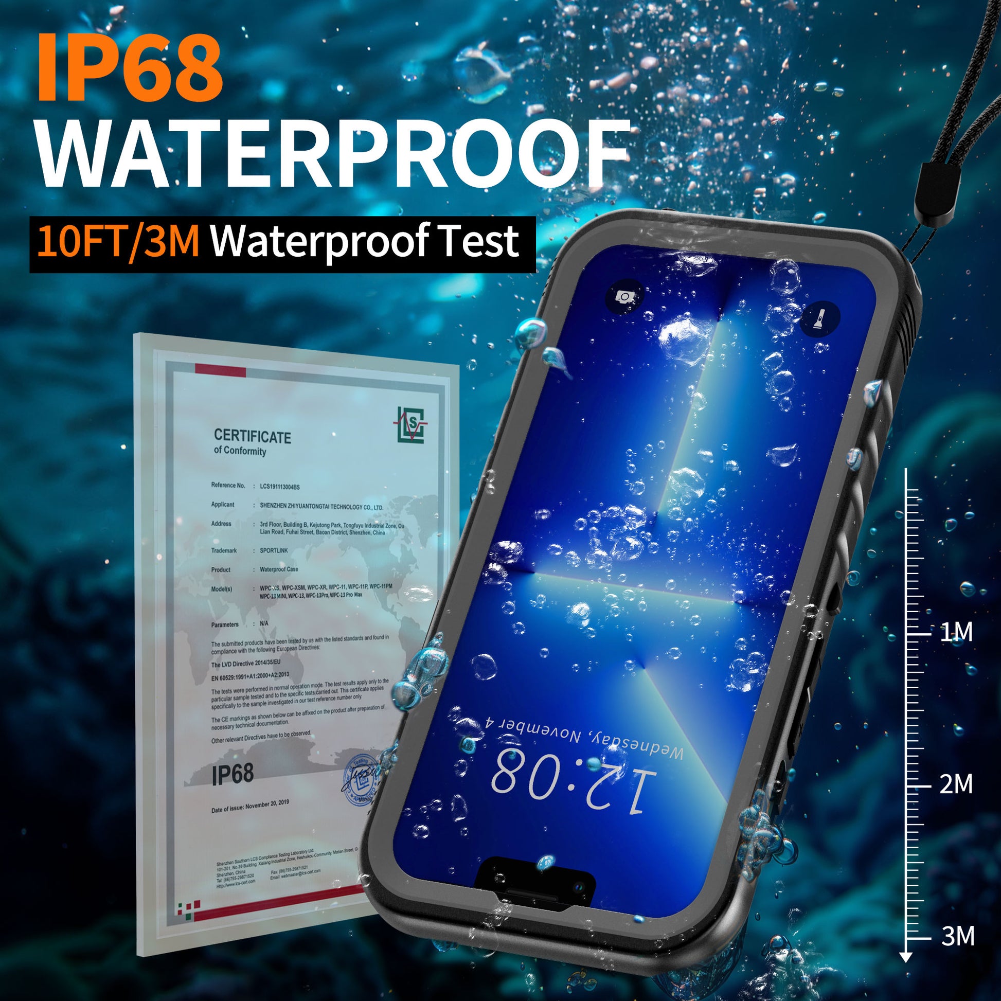 Cozycase iPhone 13 Waterproof Case Full Body Protection CozyCase Cozycase iPhone 13 Waterproof Case Full Body Protection CozyCase