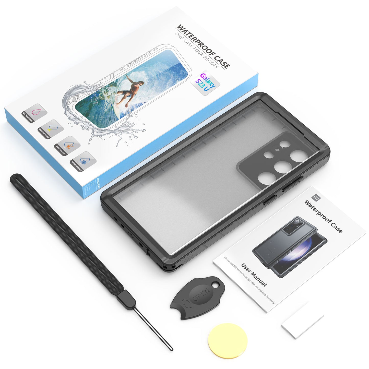 Waterproof Case for Samsung Galaxy S23 Ultra