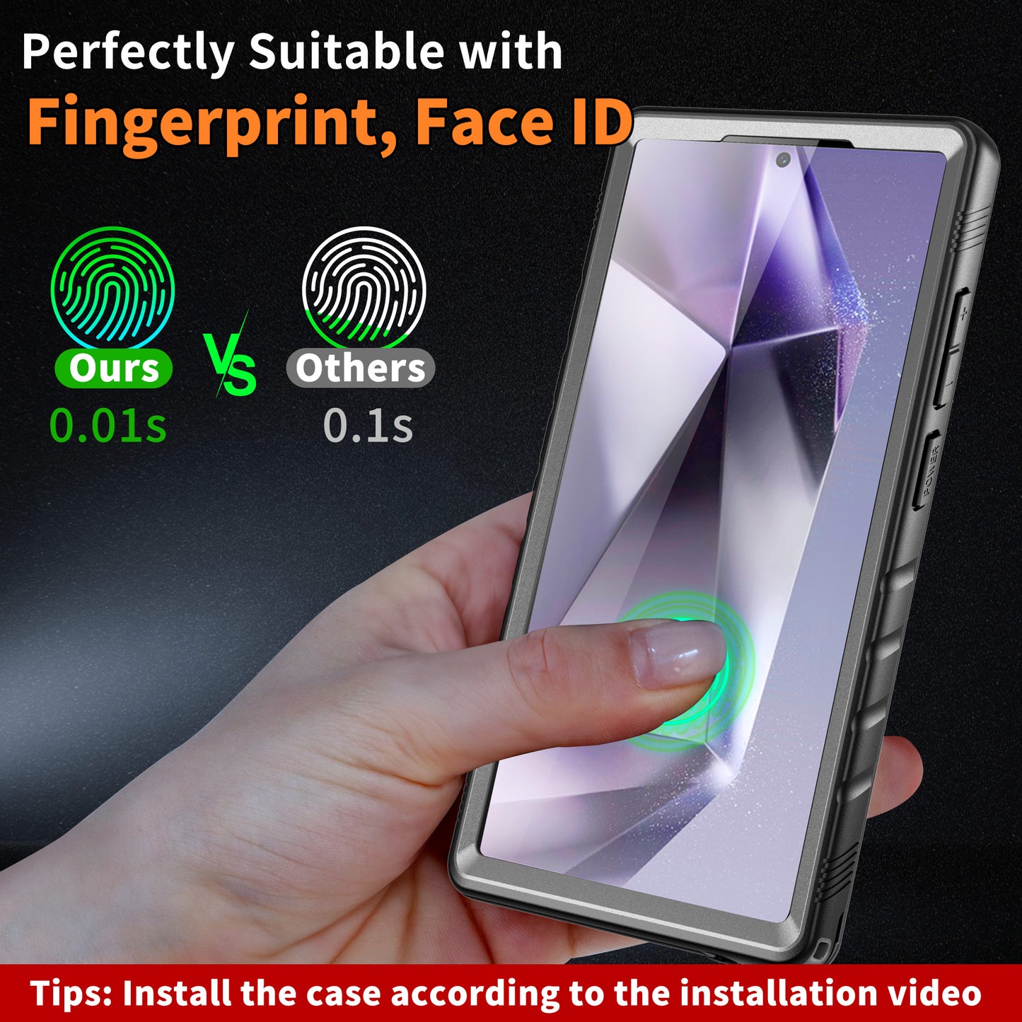 Waterproof Case for Samsung Galaxy S24 Ultra